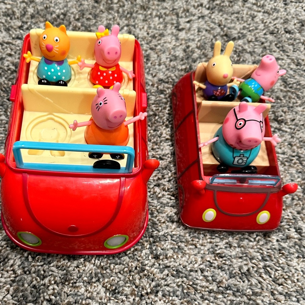 Peppa Pig Family Cars with Characters